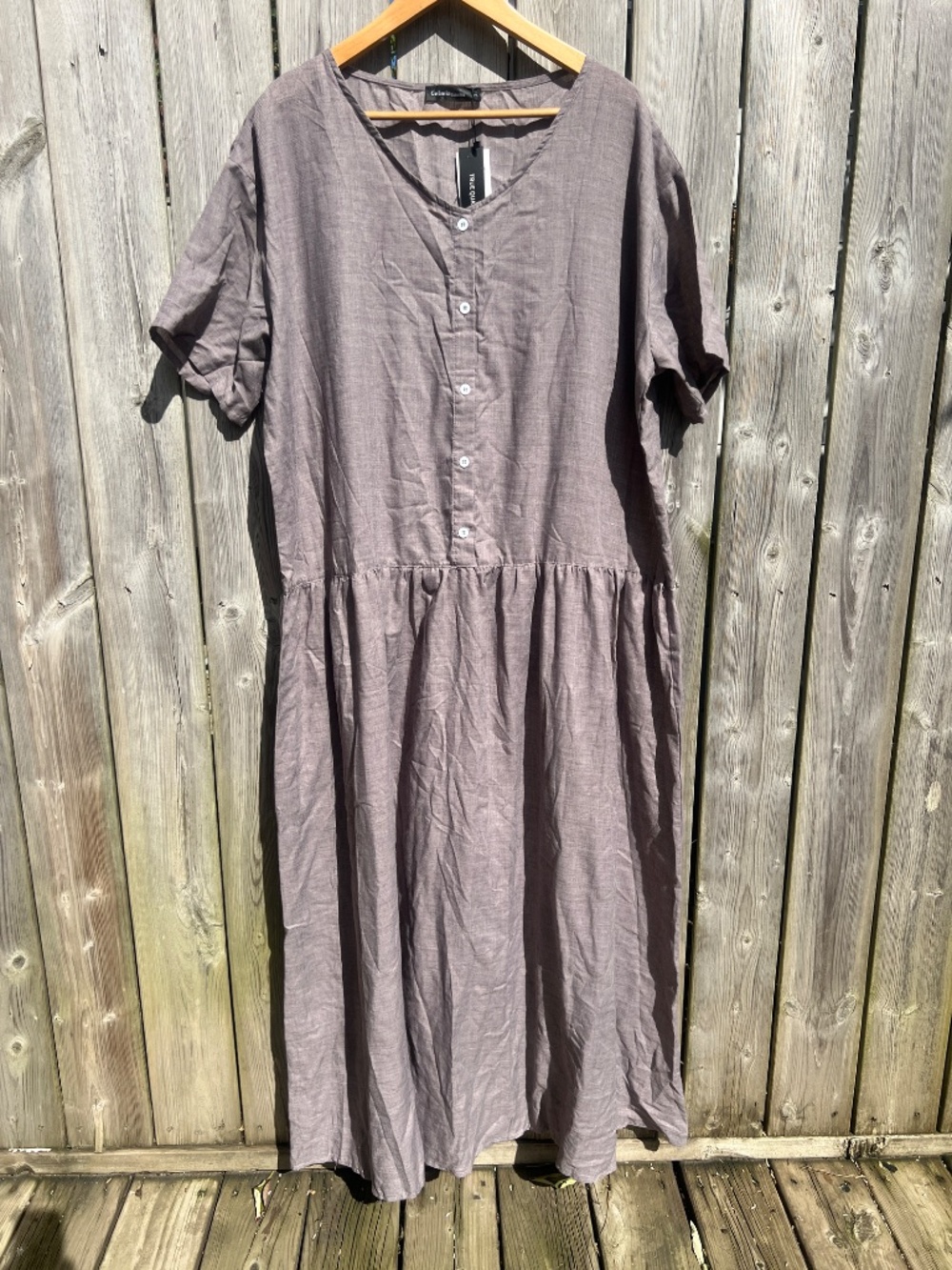 Plus Size 5X Dress Drop Waist NWT Loose Flowy Lagenlook Boho